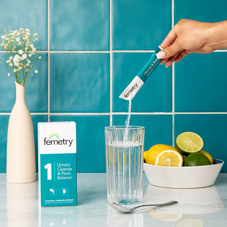 Urinary cleanse and flora balance lifestyle display